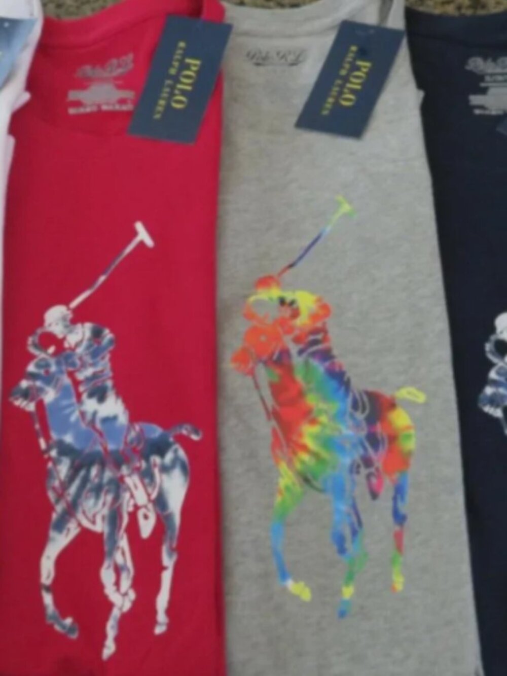 PRL Men's Tie Dye Big Pony Classic Fit Shirt x2 Medium + PRL Boxer Briefs Large - Picture 2 of 2